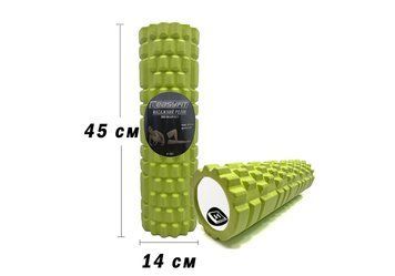 Массажный ролик Grid Roller 45 см v.2.1 Салатовый EasyFit 2124046 фото