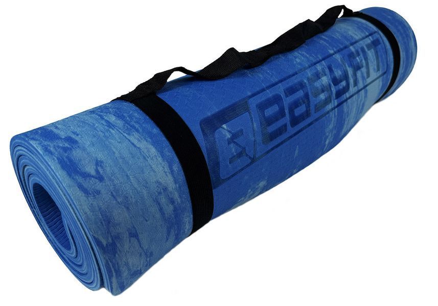 Коврик для йоги и фитнеса s-EVA Mat 8 мм Синий EasyFit 2124294 фото
