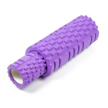 Масажний ролик Grid Roller Double 33 см Фіолетовий EasyFit 2124125 фото