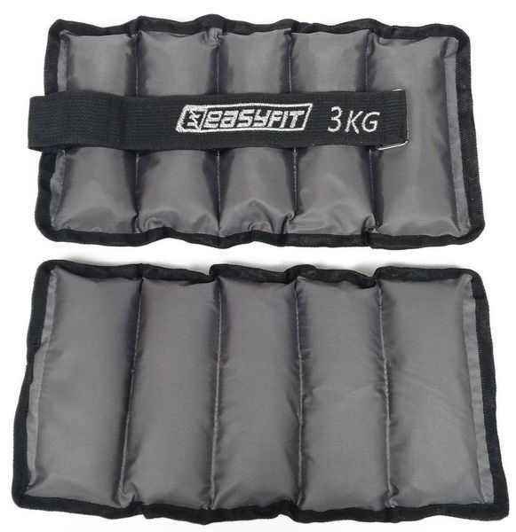 Утяжелители для ног и рук с металлом Metal 3 кг (пара) EasyFit 2123981 фото