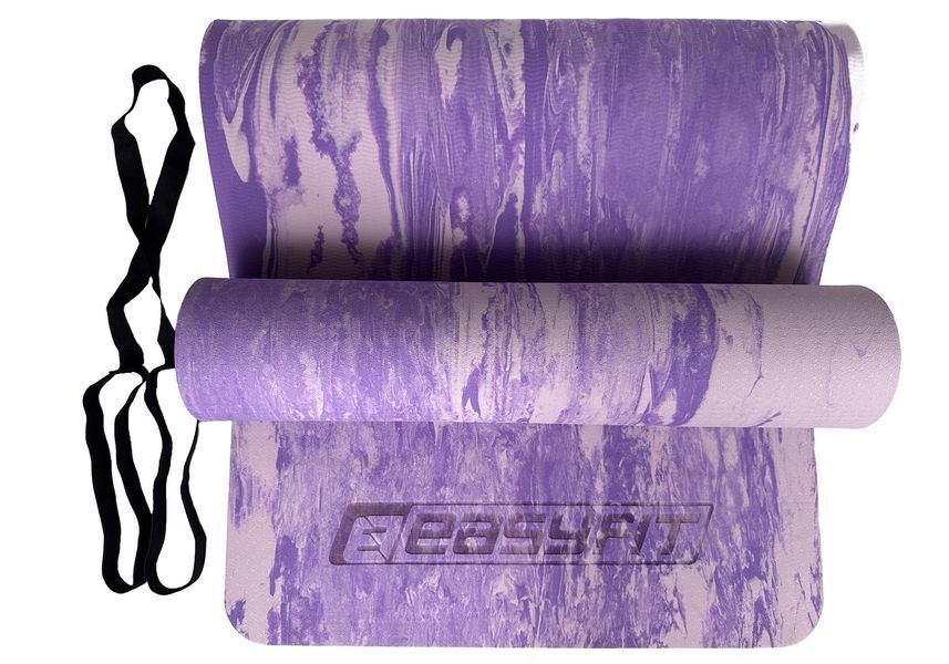 Коврик для йоги и фитнеса s-EVA Mat 8 мм Фиолетовый EasyFit 2124295 фото