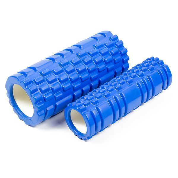 Масажний ролик Grid Roller Double 33 см Синій EasyFit 2124126 фото