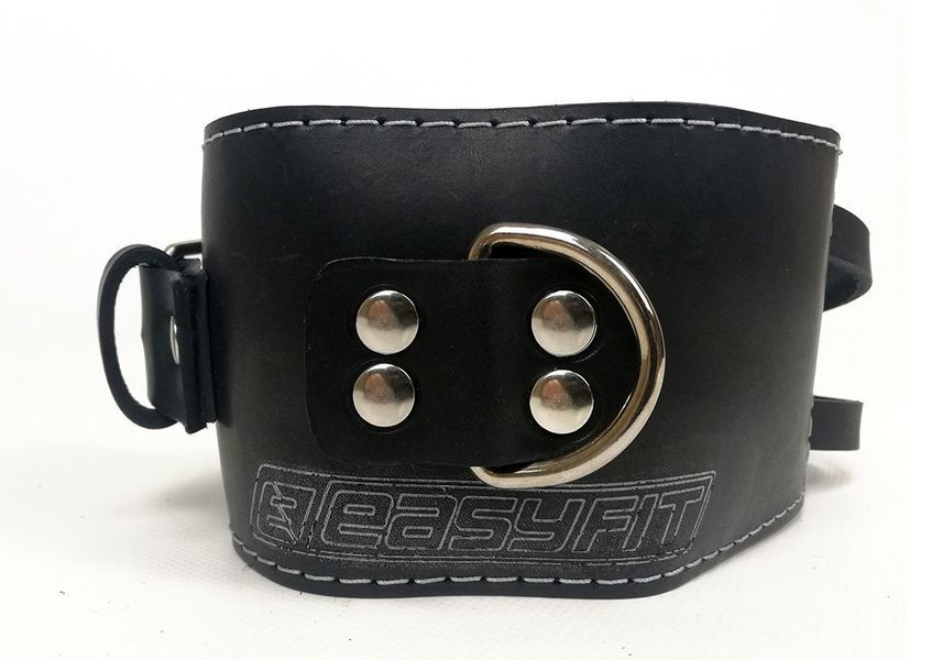 Манжета F8 черная для тяги на тренажере (кожа) EasyFit 2124488 фото