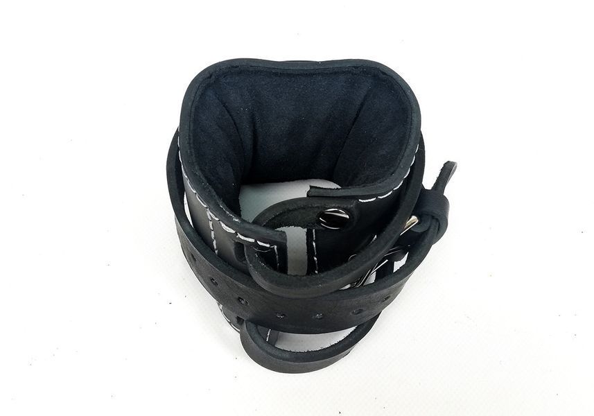 Манжета F8 черная для тяги на тренажере (кожа) EasyFit 2124488 фото