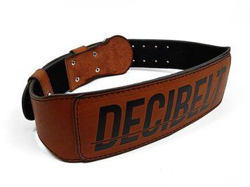 Пояс атлетический DeciBelt (кожа) коричневый M EasyFit 2124518 фото
