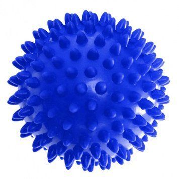 Массажный мячик PVC 7.5 см жесткий синий EasyFit 2124098 фото