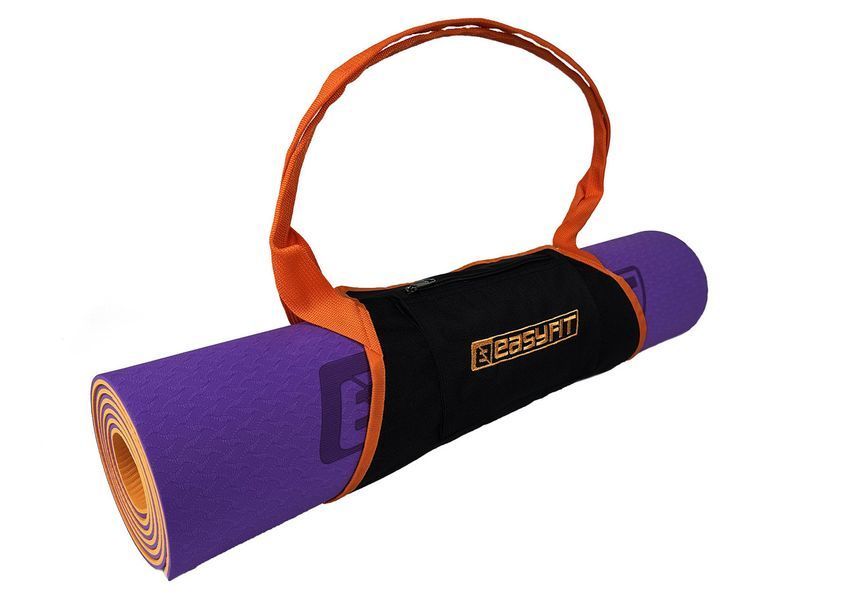 Сумка-переноска для йога-коврика Оранжевая EasyFit 2124422 фото