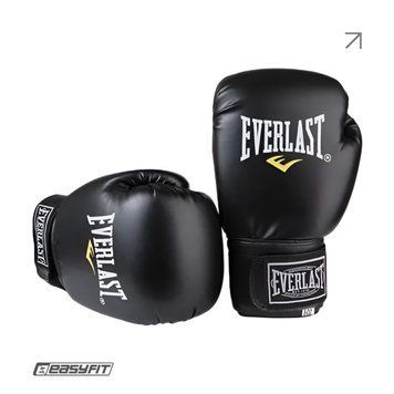 Боксерские перчатки Everlast 12 унций (12 oz) черные 2124694 фото