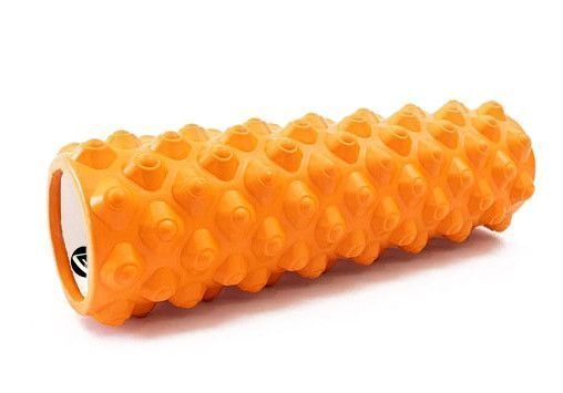 Массажный ролик Grid Roller Extreme 45 см Оранжевый EasyFit 2124186 фото