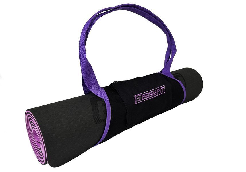 Сумка-переноска для йога-коврика Фиолетовая EasyFit 2124423 фото