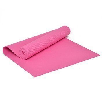 Килимок для йоги та фітнесу ПВХ (PVC) Рожевий EasyFit 2124274 фото