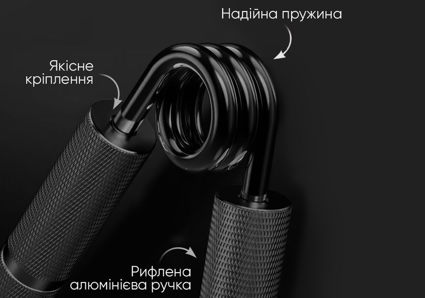 Кистевой эспандер Hand Grip PRO 159 кг черный (350 lb) EasyFit 2123826 фото