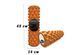 Масажний ролик Grid Roller PRO 45 см Помаранчевий EasyFit 2124057 фото 1