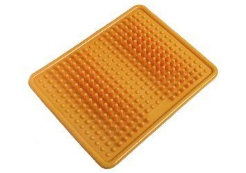 Ортопедический массажный коврик для стоп Acupoint с шипами оранжевый EasyFit 2124230 фото