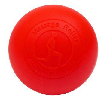 Масажний м'ячик каучук 6.5 см червоний EasyFit 2124135 фото