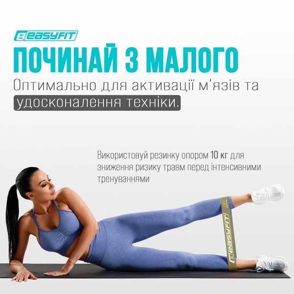 Резинки для фітнесу MonoBand набір 3 шт EasyFit 2124703 фото