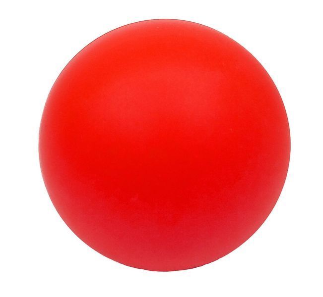 Масажний м'ячик каучук 6.5 см червоний EasyFit 2124135 фото